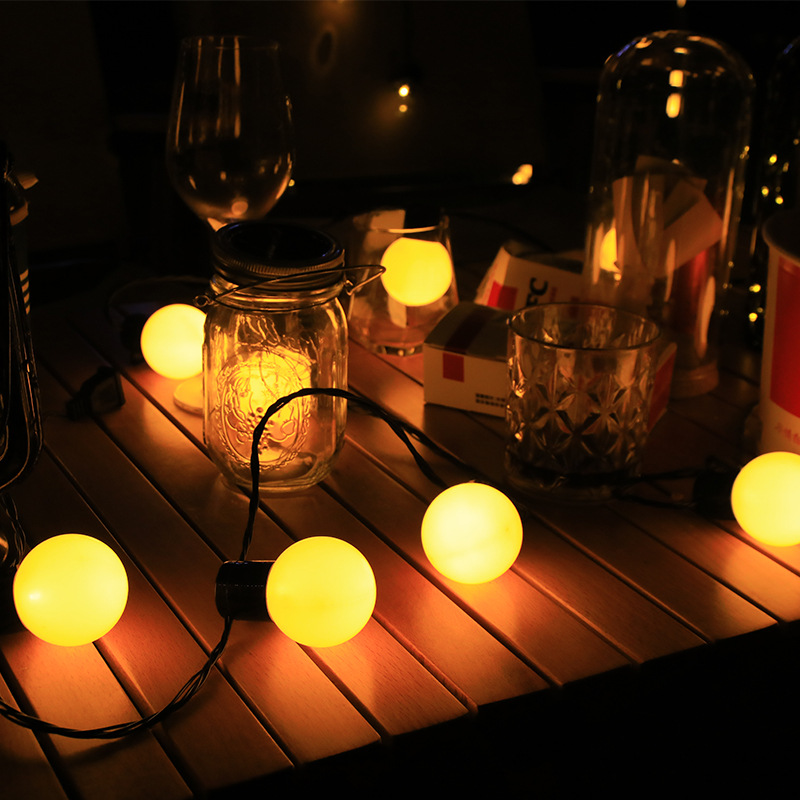 String Light Bistro - 태양열 스트링 라이트 야외 방수 태양열
