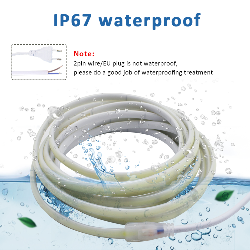 Outdoor Lighting Extension Cord - 220V IP67 방수 COB LED 스트립