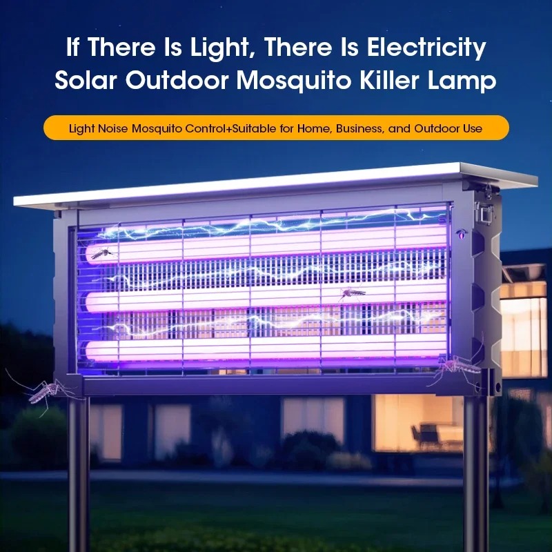 Outdoor Lighting On Fence - 헤비 듀티 태양광 해충 킬러 램프,