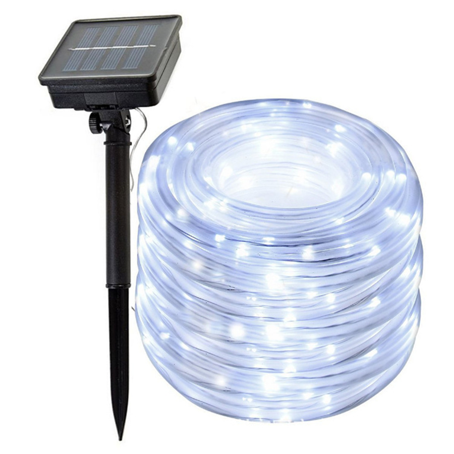 Outdoor Lighting Year Round - LED 야외 태양광 로프 튜브 요정