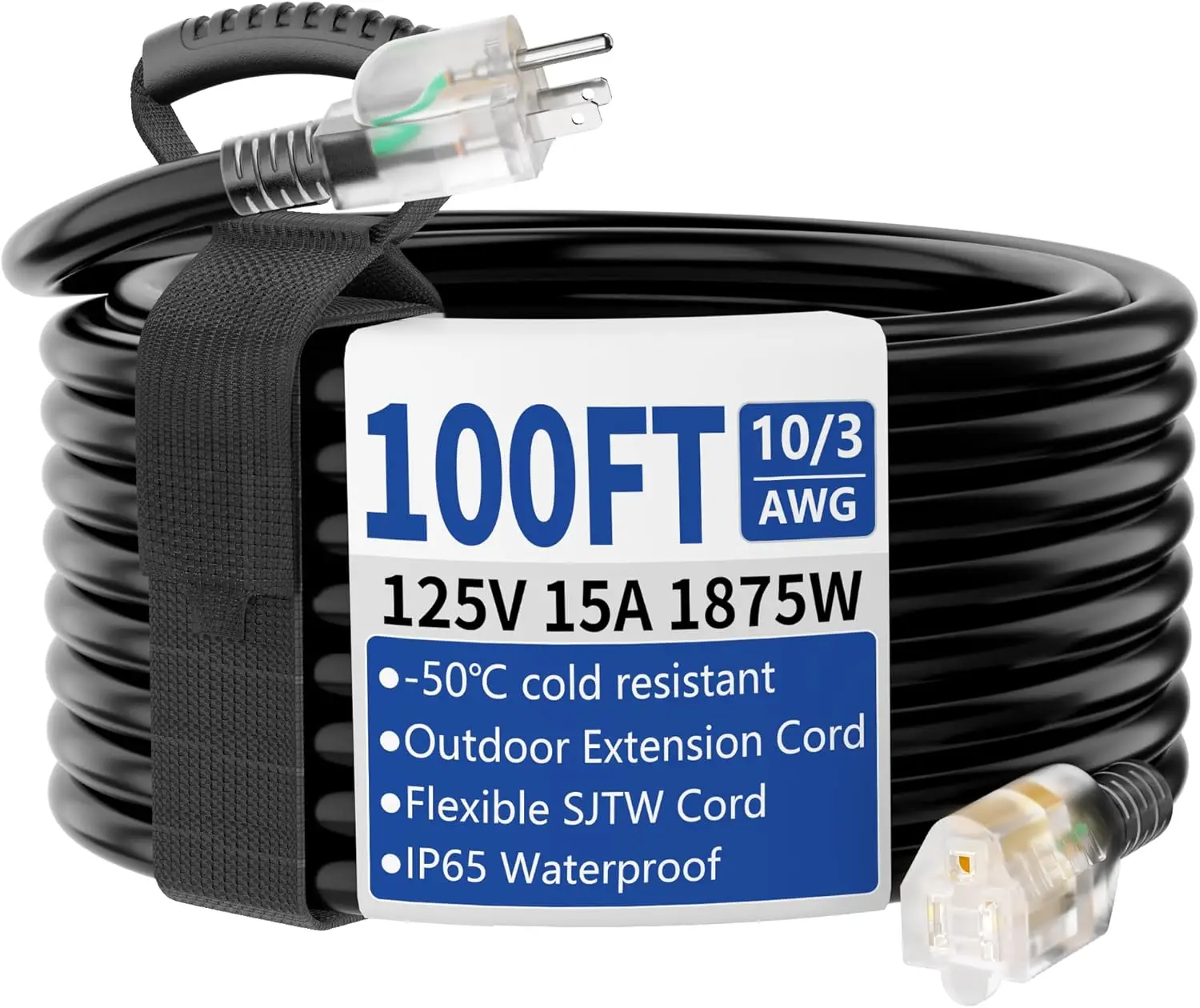 Outdoor Lighting Extension Cord - 100피트 실내외 겸용 연장 코드, 조명