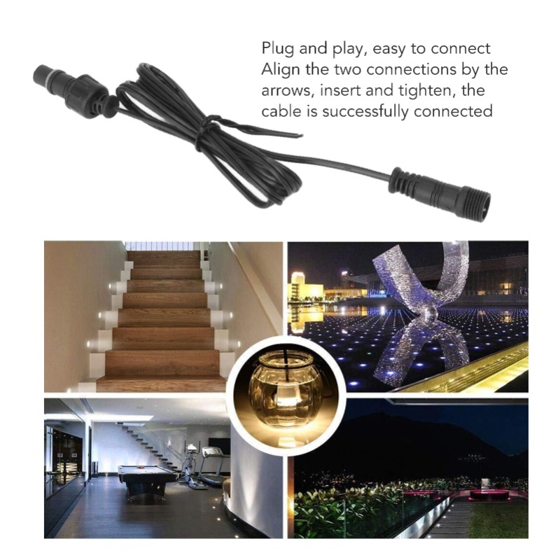 Outdoor Lighting Extension Cord - 5개 3.3피트 데크 라이트 연장 케이블