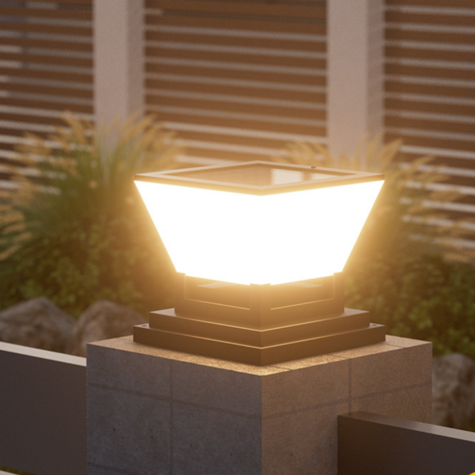 Outdoor Lighting Install - 태양광 기둥 조명 방수 태양광 울타리