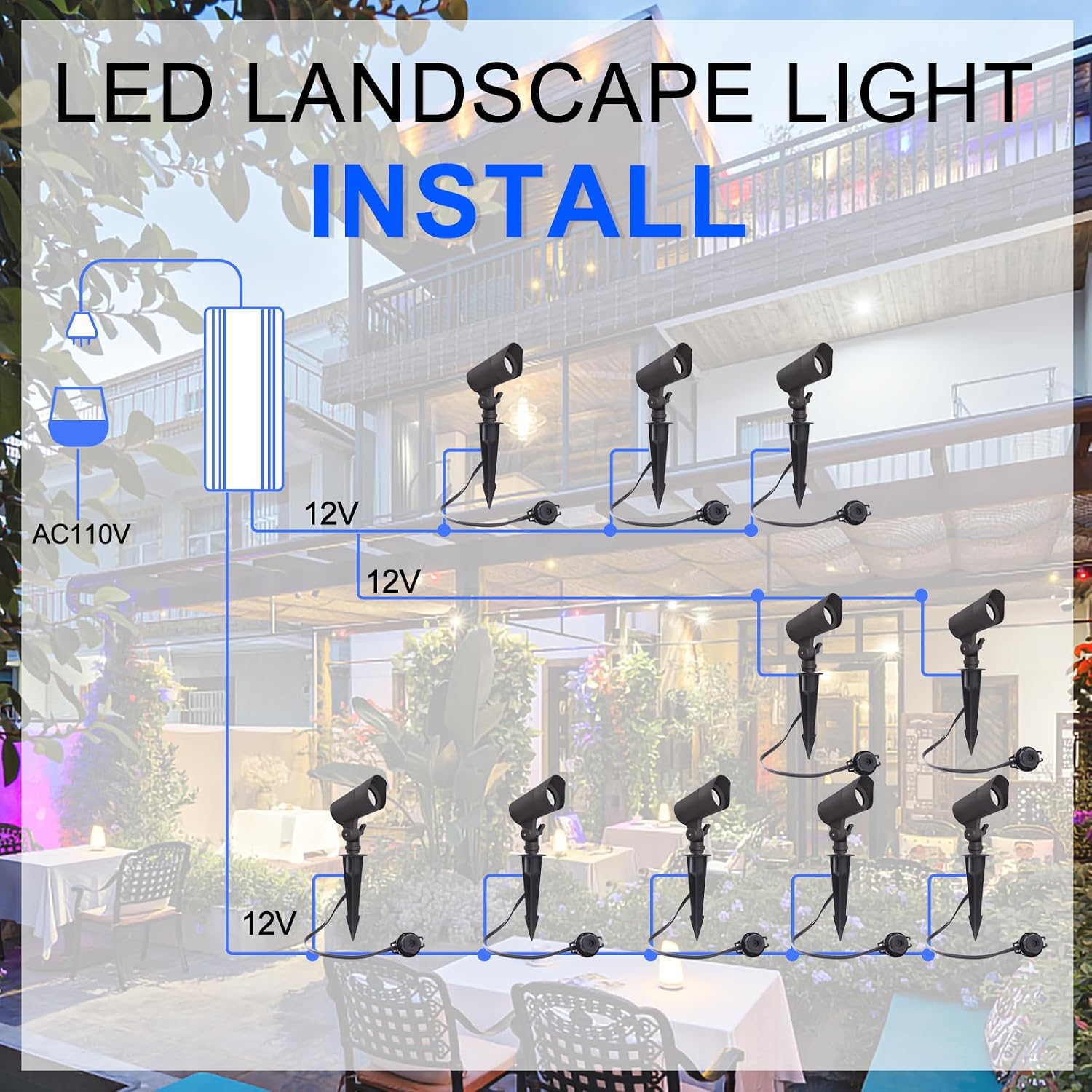 저전압 12V LED 조경등 따뜻한 백색 3000K 4 - Landscape Spike Light 리뷰 및 가격
