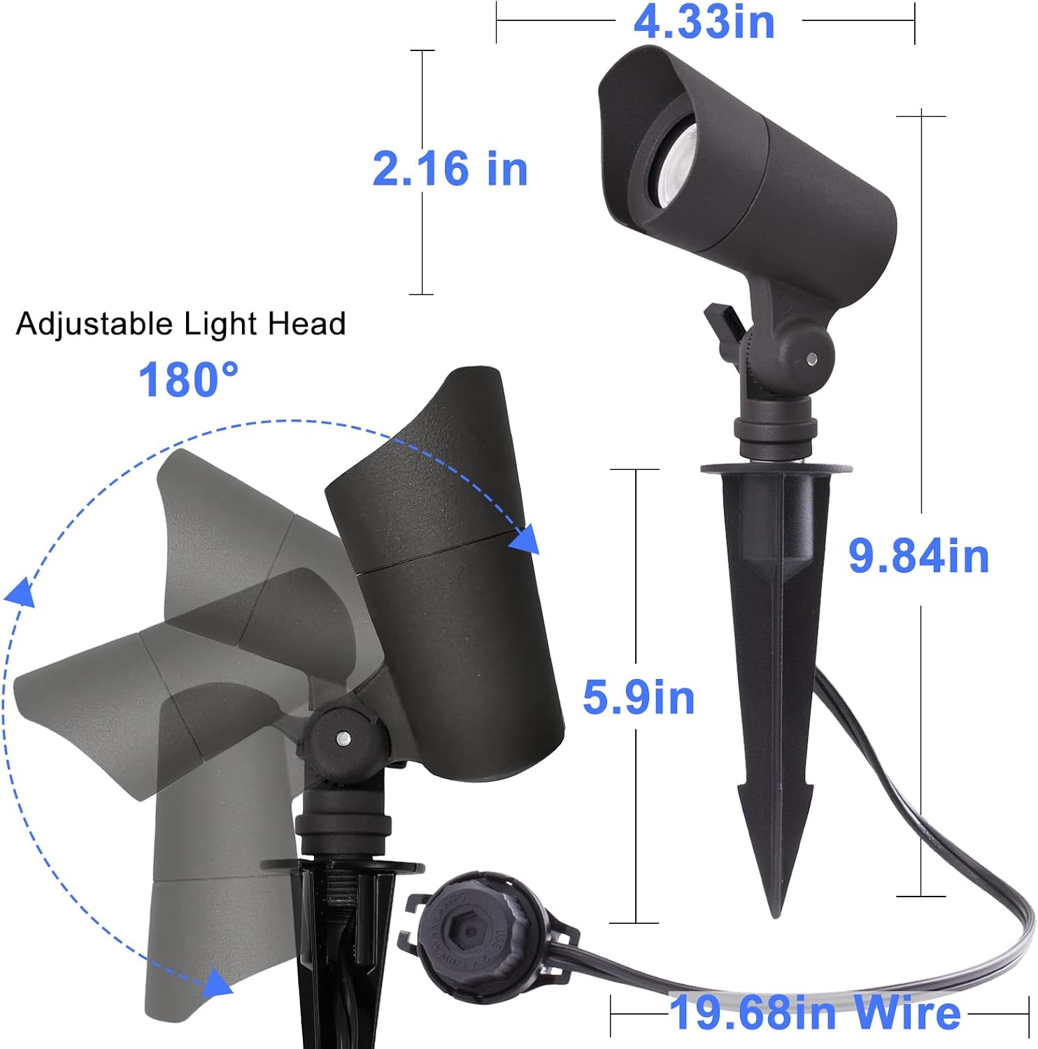 저전압 12V LED 조경등 따뜻한 백색 3000K 4 - Landscape Spike Light 리뷰 및 가격