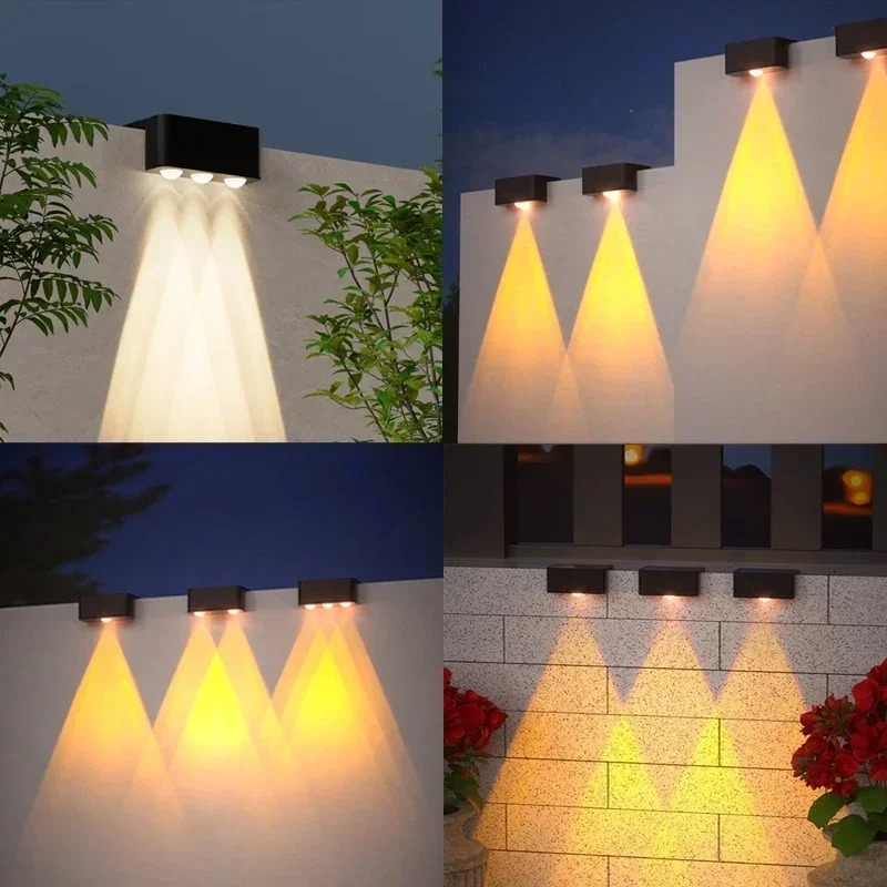 1/2/4PCS 태양광 벽등 야외 방수 정원 계단 울타 - Solar Wall Sconce 리뷰 및 가격