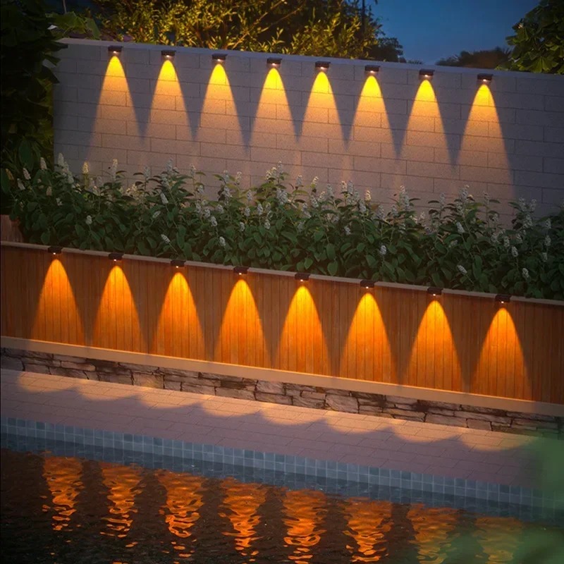1/2/4PCS 태양광 벽등 야외 방수 정원 계단 울타 - Solar Wall Sconce 리뷰 및 가격