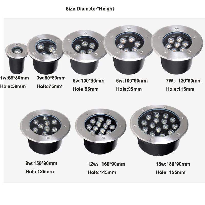 방수 LED 조명 정원 지하 램프, 3W 5W 7W 9 - Ground Light Recessed 리뷰 및 가격