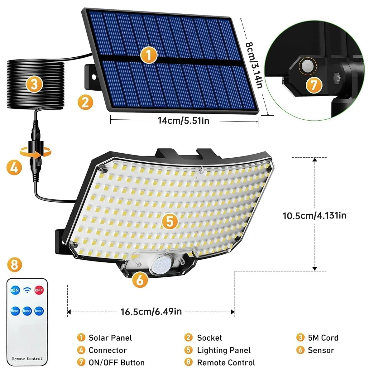 234LED 태양광 야외 조명 모션 센서 슈퍼 브라이트 - Outdoor Lighting Waterproof 리뷰 및 가격