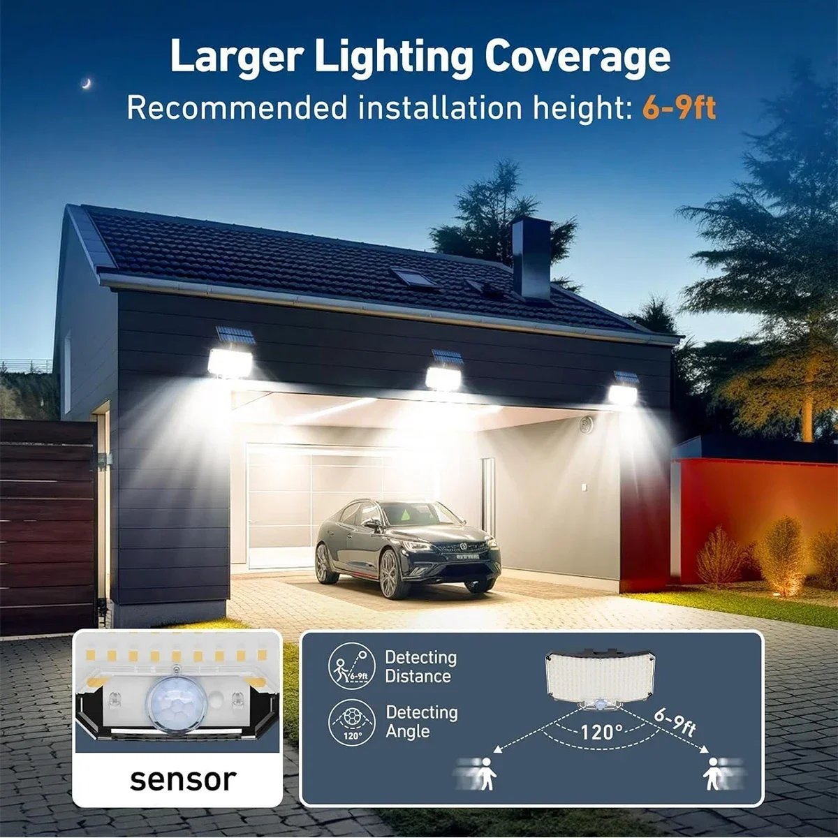 234LED 태양광 야외 조명 모션 센서 슈퍼 브라이트 - Outdoor Lighting Waterproof 리뷰 및 가격