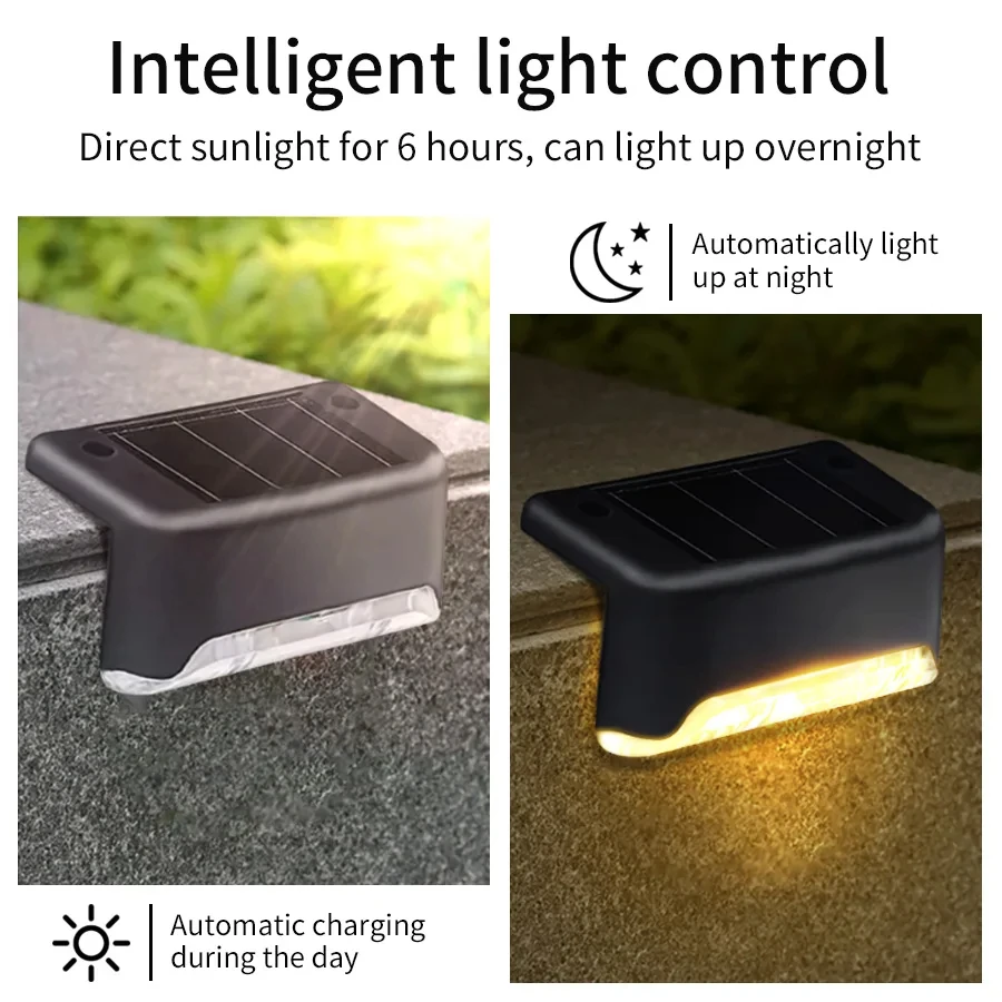 1-8 팩 Led 태양 단계 조명 계단 마당 파티오 통 - Outdoor Lighting On Fence 리뷰 및 가격