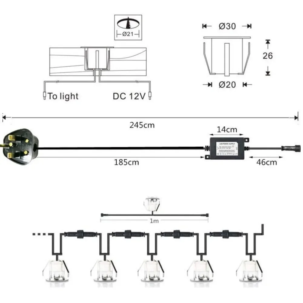 32mm LED 매립형 데크 조명 06W 500LM S - Ground Light Recessed 리뷰 및 가격