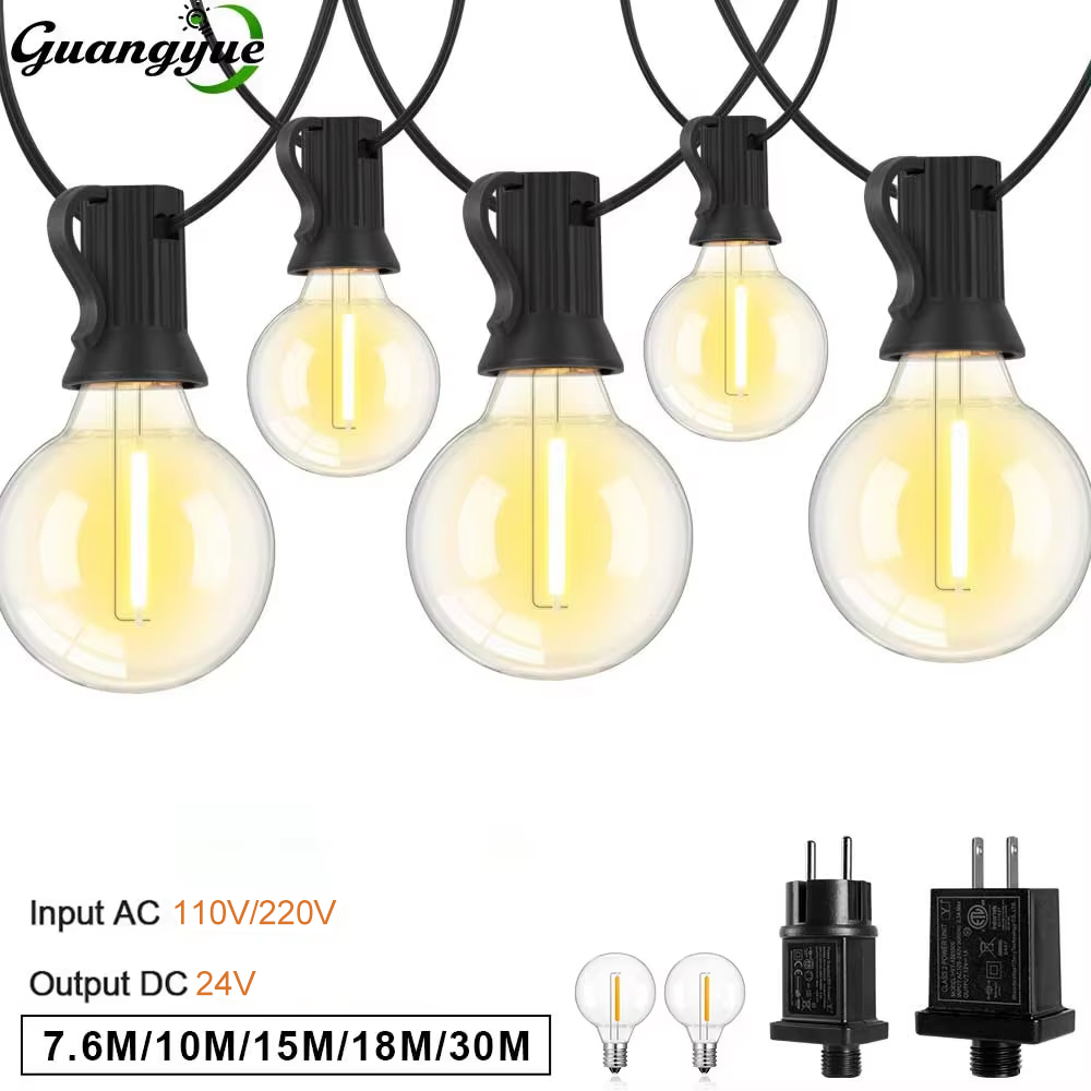 G40 LED 스트링 라이트 E12 DC24V 광범위  - String Light Bistro 리뷰 및 가격