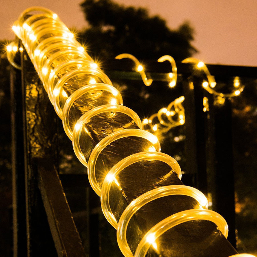 LED 야외 태양광 로프 튜브 요정 조명 방수 32M  - Outdoor Lighting Year Round 리뷰 및 가격