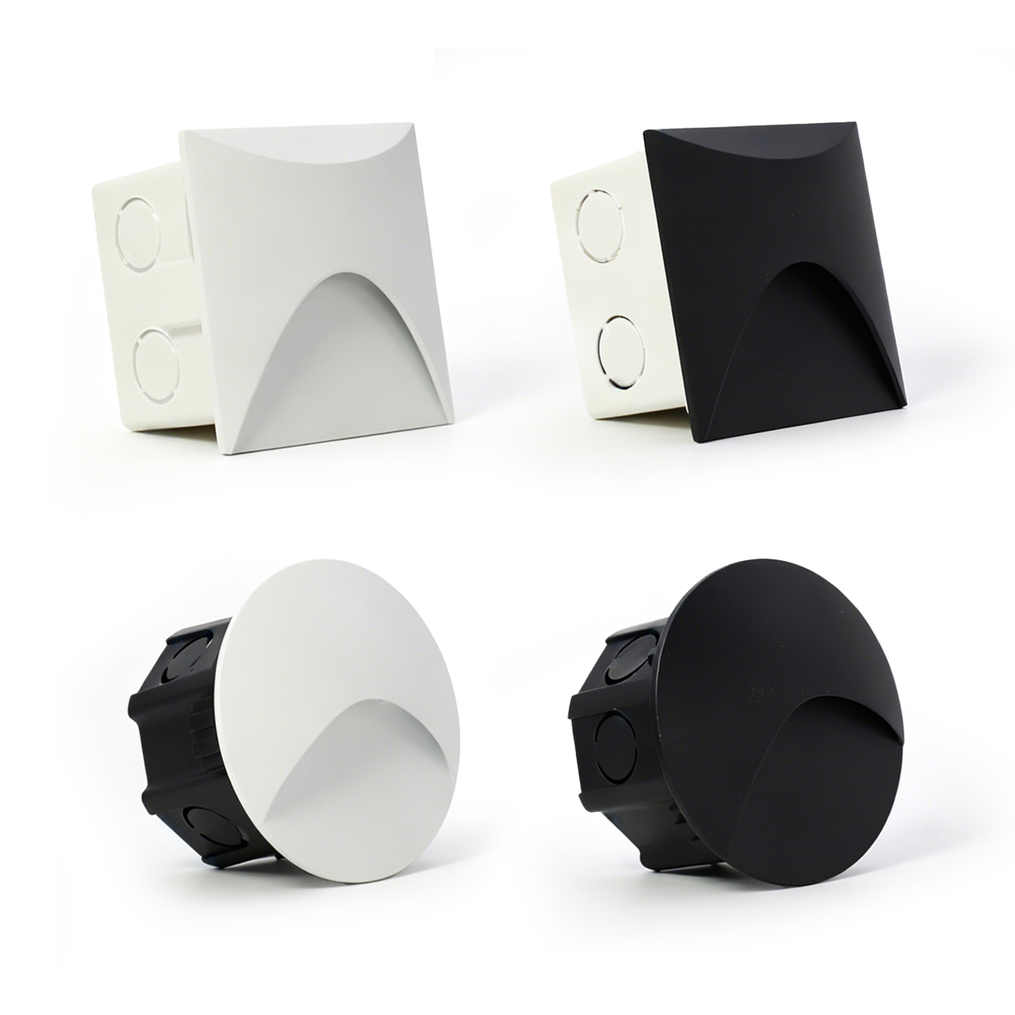 Led 계단 빛 단계 조명 3W 광장 라운드 Reces - Outdoor Lighting Year Round 리뷰 및 가격