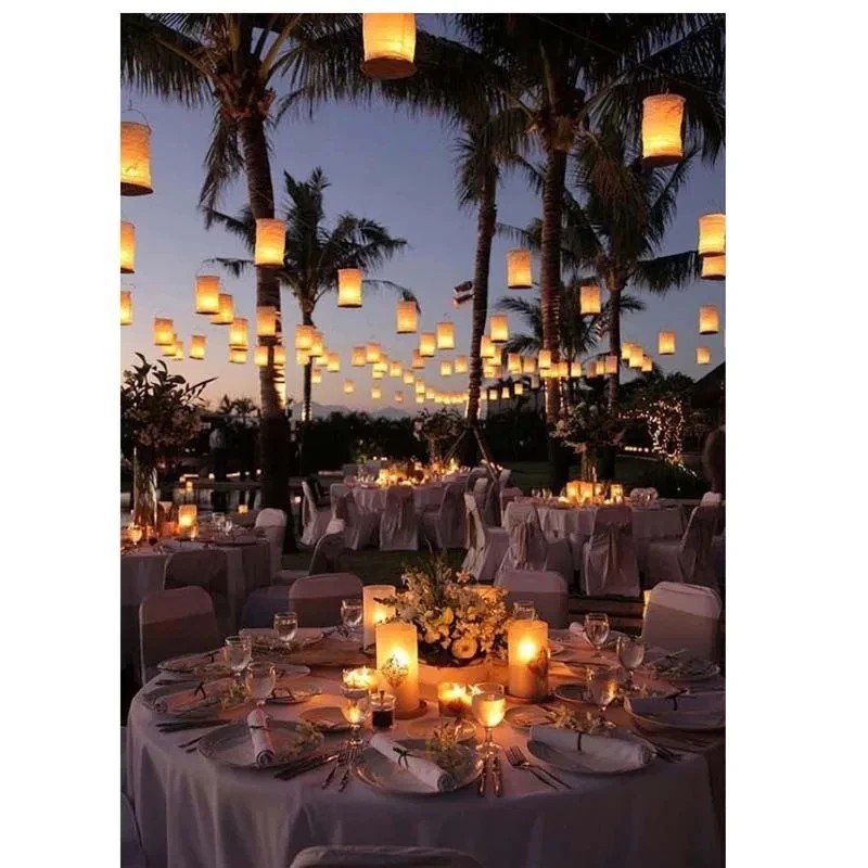 최고 품질 4pcs DIY 흰색 직선 종이 랜턴 조명  - Outdoor Lighting Year Round 리뷰 및 가격