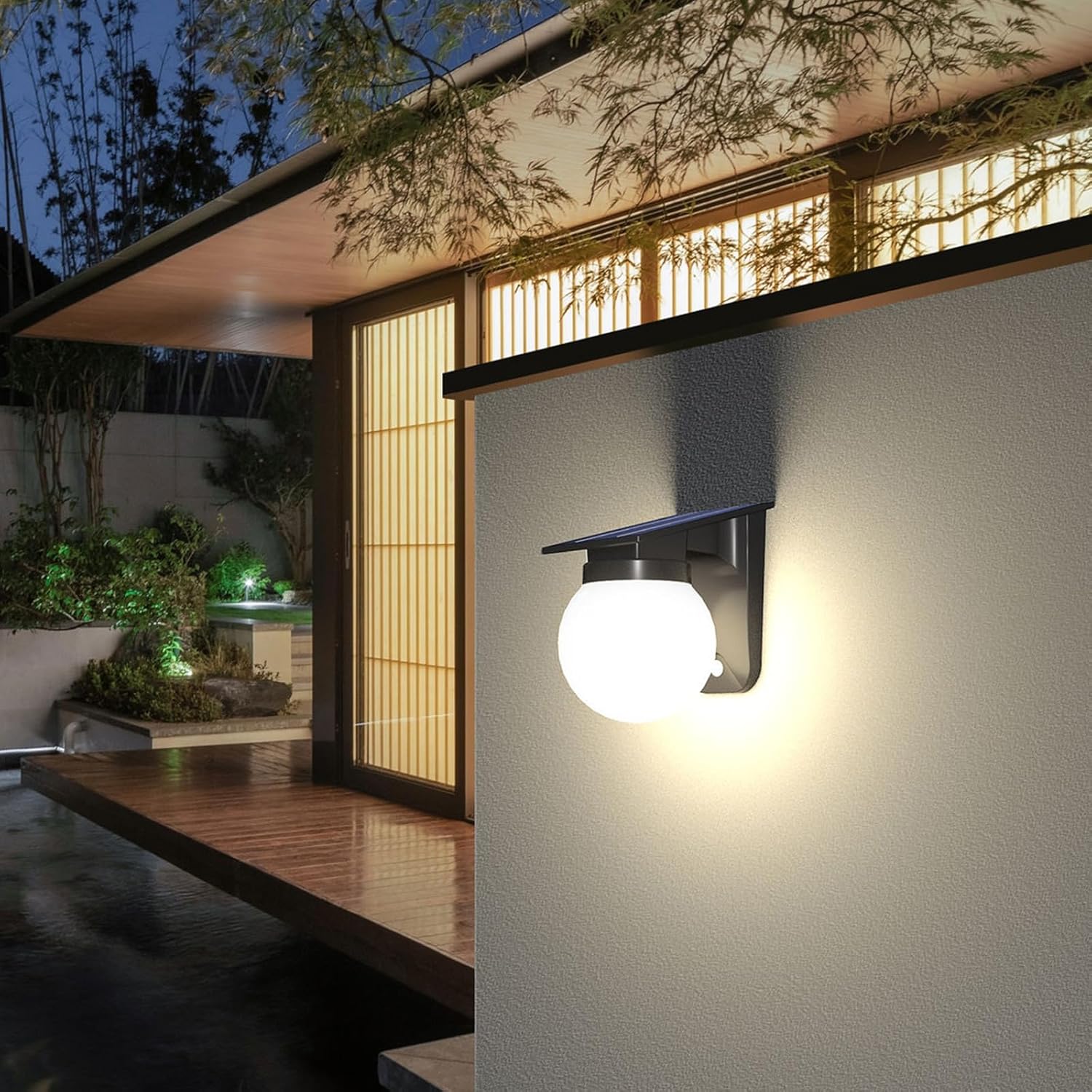 태양광 구형 벽등 실외용 IP65 방수 원형 볼 정원등 - Outdoor Lighting On Fence 리뷰 및 가격