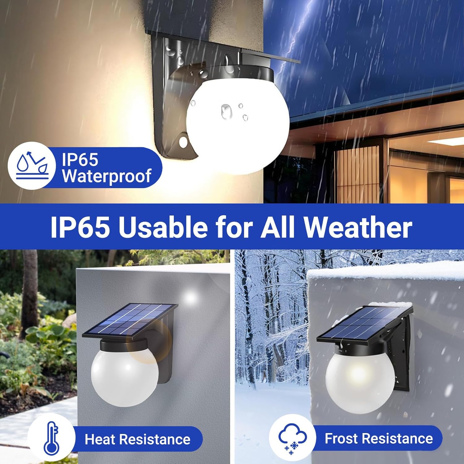 태양광 구형 벽등 실외용 IP65 방수 원형 볼 정원등 - Outdoor Lighting On Fence 리뷰 및 가격