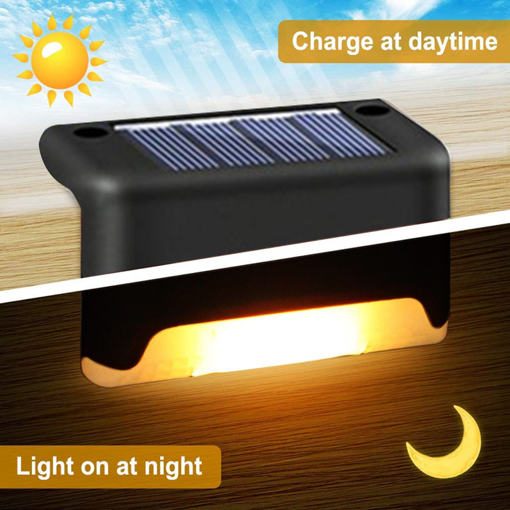 4-20PCS 따뜻한 흰색 LED 태양열 단계 조명 야 - Outdoor Lighting On Fence 리뷰 및 가격