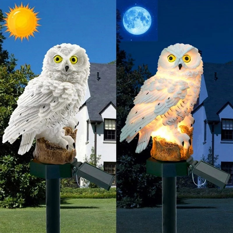 태양광 올빼미 조각상 정원등 LED 방수 야외 장식 ( - Outdoor Lighting Led Fixtures 리뷰 및 가격