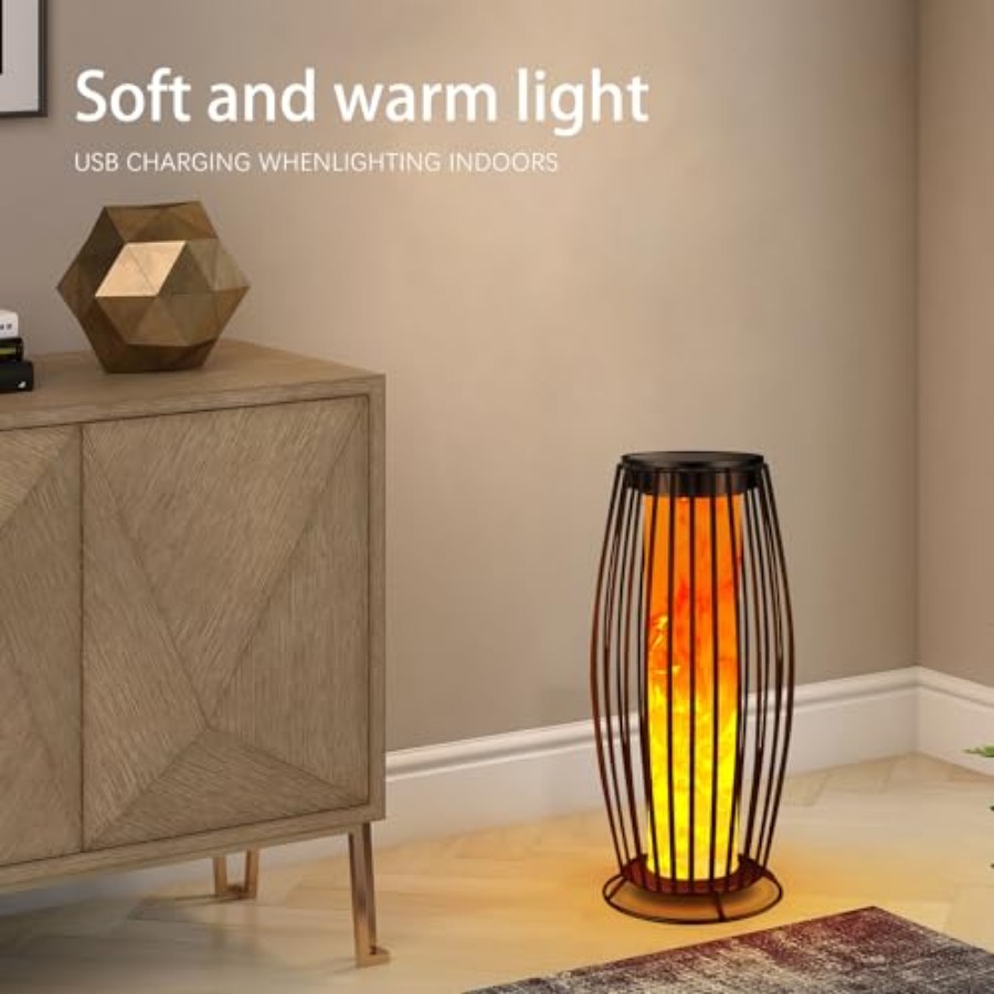 태양광 야외 플로어 램프 깜박이는 불꽃 태양광 야외 조 - Outdoor Lighting Waterproof 리뷰 및 가격