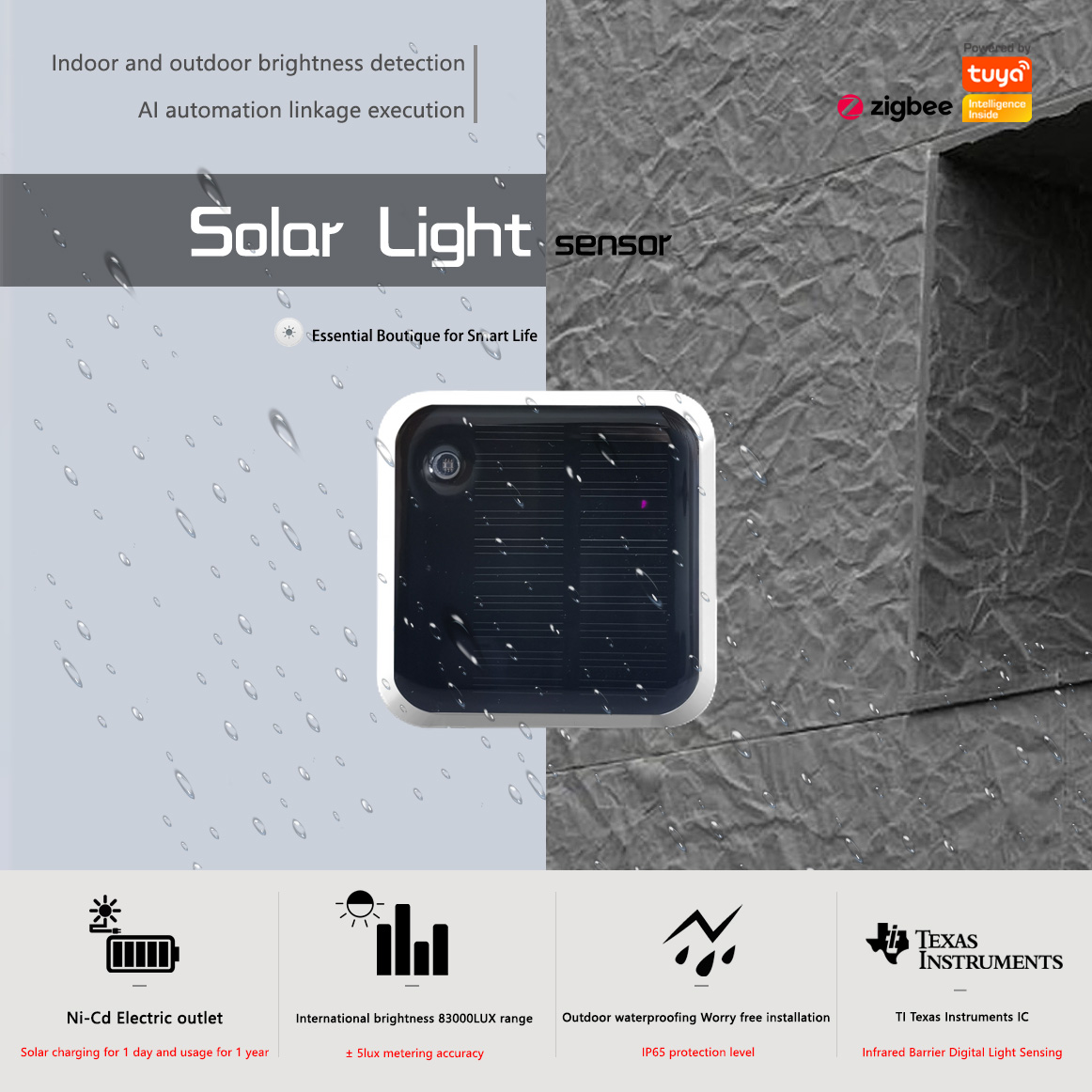 Tuya Zigbee 태양 광 센서 방수 IP65 실외 - Outdoor Lighting Install 리뷰 및 가격
