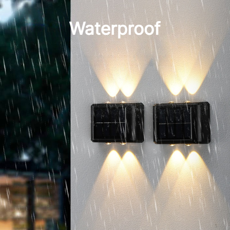 태양광 벽등 야외 방수 LED 태양광 조명 상하 조명  - Outdoor Lighting On Fence 리뷰 및 가격