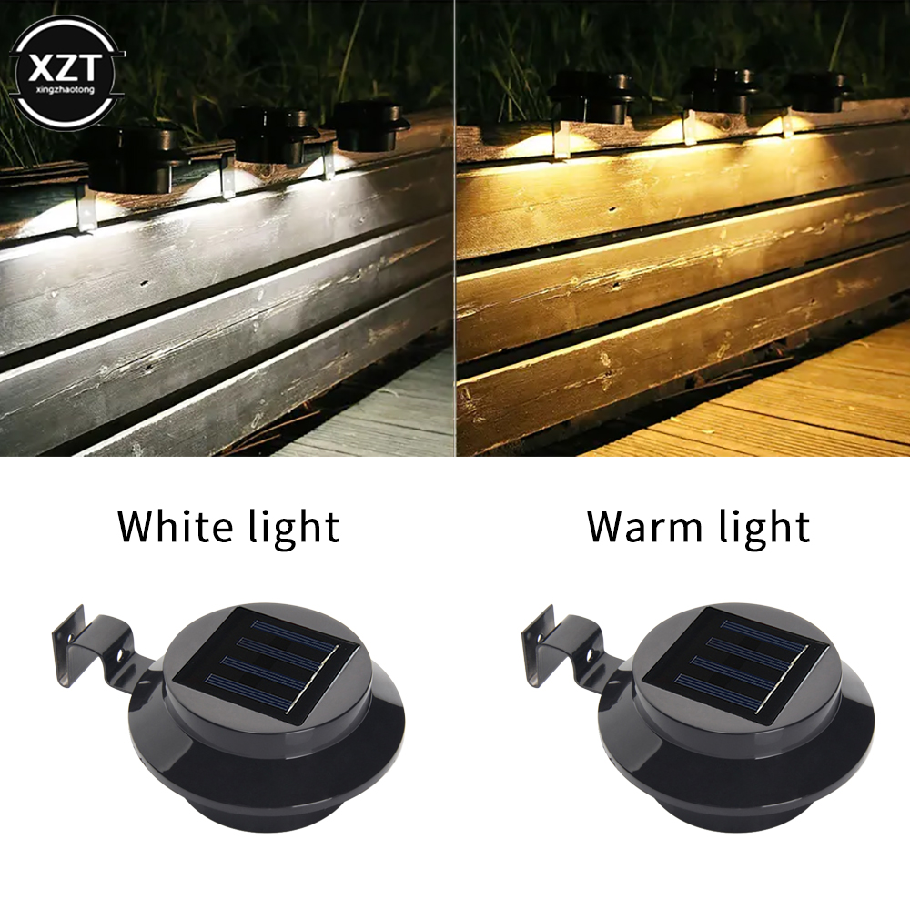 3 LED 태양 자리 정원 라운드 거터 울타리 빛 랜턴 - Outdoor Lighting On Fence 리뷰 및 가격