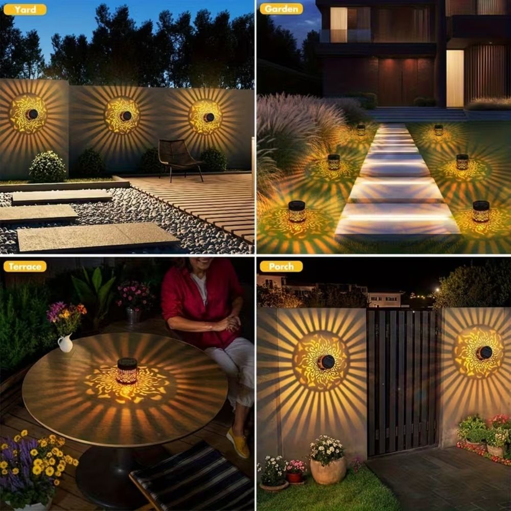 해바라기 만다라 태양광 벽등 LED 금속 정원 장식 조 - Solar Wall Sconce 리뷰 및 가격