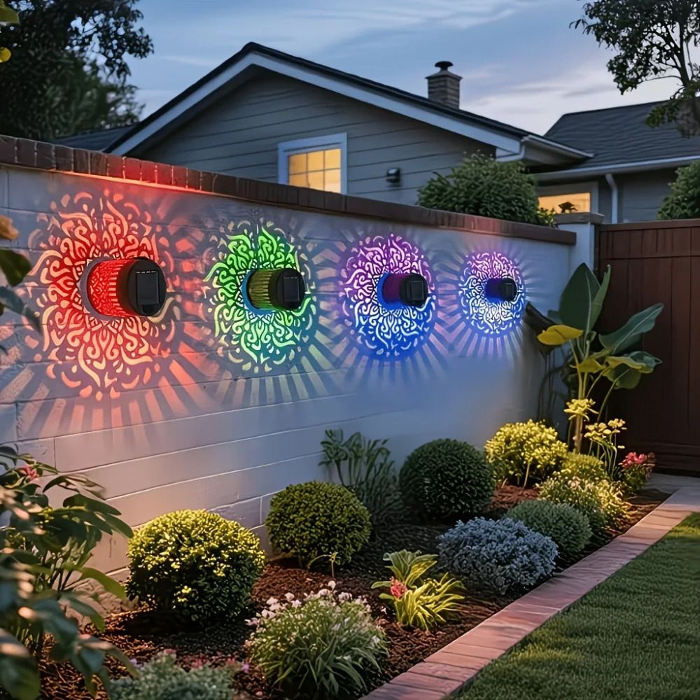 해바라기 만다라 태양광 벽등 LED 금속 정원 장식 조 - Solar Wall Sconce 리뷰 및 가격