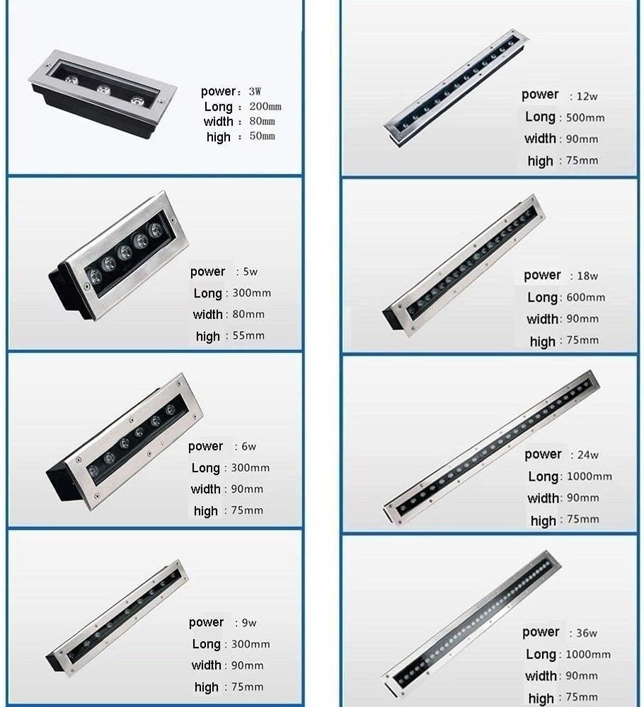 선형 직사각형 매립형 LED 지중 조명 IP67 방수  - Ground Light Recessed 리뷰 및 가격