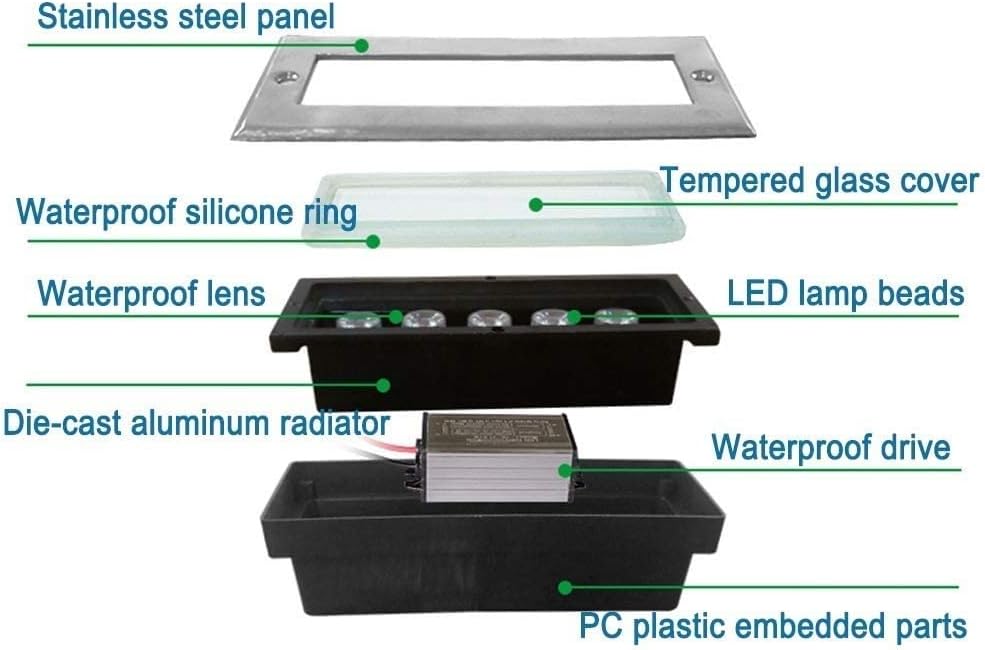 IP67 방수 직사각형 매립형 LED 지중등 야외 정원 - Ground Light Recessed 리뷰 및 가격